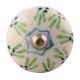 Pea Green Ceramic Floral Wine Stopper 